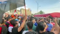 مقتل عراقي وإصابة العشرات خلال عمليات قمع تقوم بها القوات الأمنية بحق متظاهرين ضد الفساد في ‫ساحة التحرير‬ وسط العاصمة بغداد
