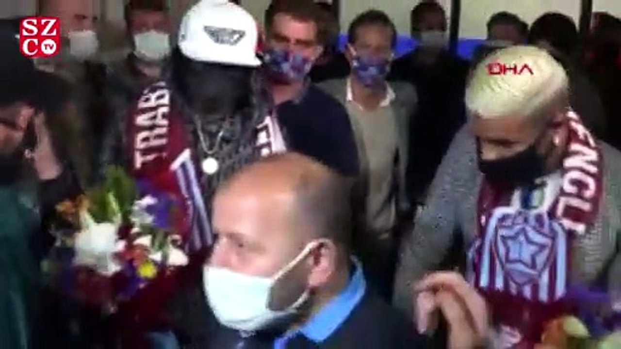 Trabzonspor'un anlaştığı Gervinho ve Peres, Trabzon'a geldi