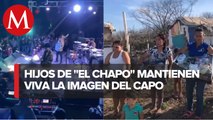 En Sinaloa los hijos del _Chapo_ entregan despensas y realizaron fiesta masiva