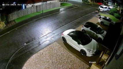 CCTV footage of Larbert's would be thieves with their fishing rod