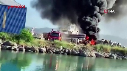 Kaynak kıvılcımı yangına neden oldu! Dumanlar gökyüzünü kapladı
