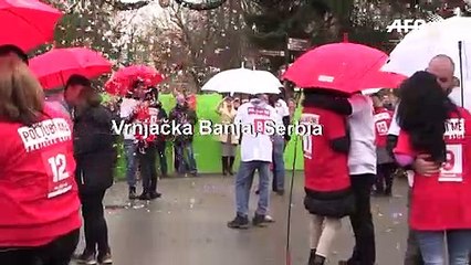 Serbia: Couples take part in annual longest kiss contest on Valentine's Day