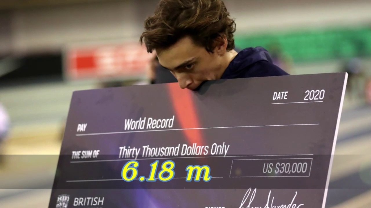M. Duplantis breaks pole vault world record again ! ! !