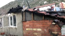Amasya’da ev ve samanlık yangını