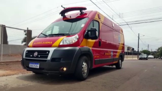 Siate atende vítima de queda na Rua Itália, no Cascavel Velho