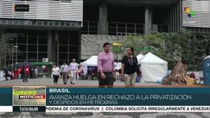 Brasil: avanza huelga por rechazo de privatización de Petrobras