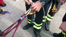 Olbia - ''Uomo scivolato in un pozzo'', esercitazione Vigili del Fuoco (15.02.20)