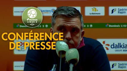 Conférence de presse Le Mans FC - Rodez Aveyron Football (0-0) : Richard DEZIRE (LEMANS) - Laurent PEYRELADE (RAF) - 2019/2020