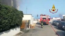 Rimini - Incendio in un hotel in località Miramare (14.02.20)