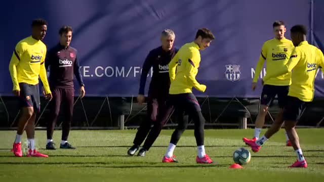 El FC Barcelona acude a una sesión de recuperación tras la victoria contra el Betis