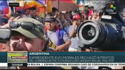 Evo Morales acusa a Washington de promover al gobierno de facto