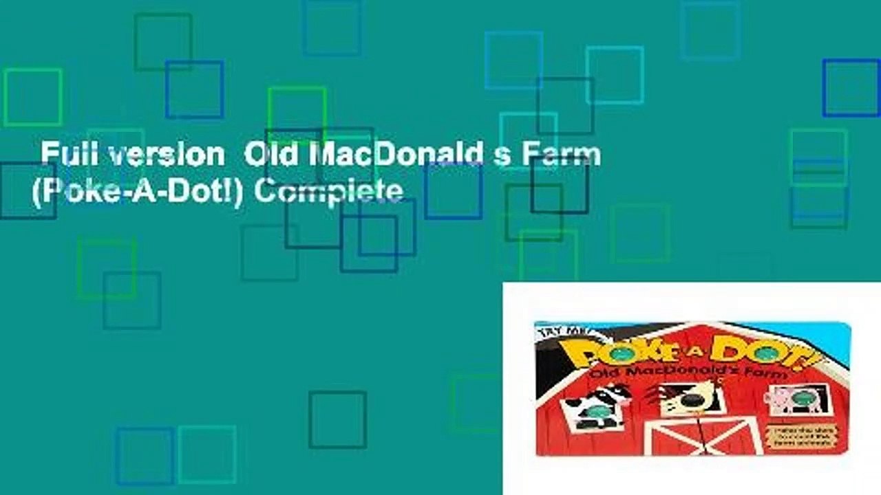 Full version  Old MacDonald s Farm (Poke-A-Dot!) Complete