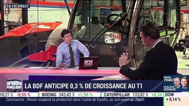 La Banque de France anticipe 0,3% de croissance au premier trimestre 2020 - 10/02