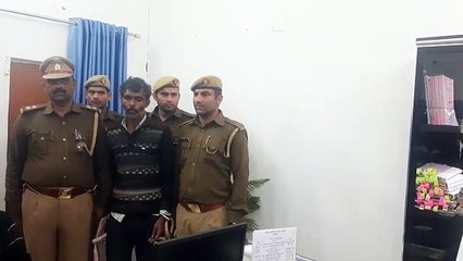 कुठौंद थाना पुलिस ने गांजा तस्कर को किया गिरफ्तार।
