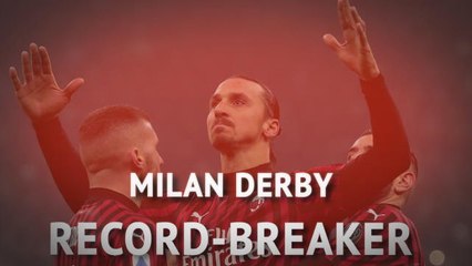 Zlatan breaks more records in Milan derby defeat