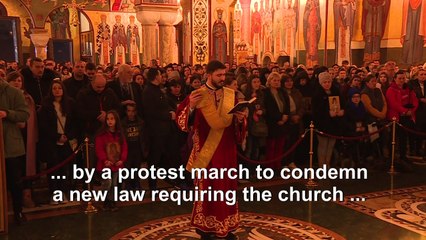 Thousands pray in protest against Montenegro religion law