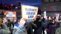 Şişli'de ulaşım zammı protestosu