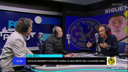 FOX Sports Radio: Nicolás Benedetti se perderá lo que resta de temporada con América