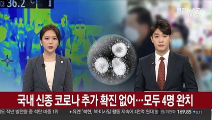 국내 신종코로나 추가 확진 없어…모두 4명 완치