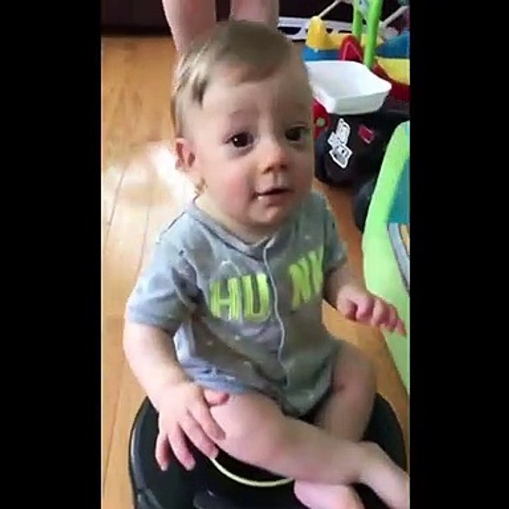 Baby Riding a Rumba Vacum
