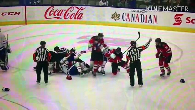 BIG! Hockey Braw Binghamton Devils and the Toronto Marlies