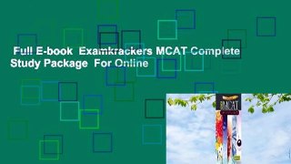Full E-book  Examkrackers MCAT Complete Study Package  For Online
