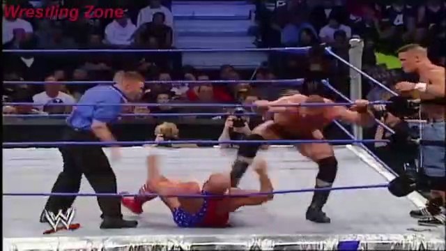 The Undertaker & Kurt Angle vs Brock Lesnar & Jhon Cena Oct.2,2002 WWE SmackDown