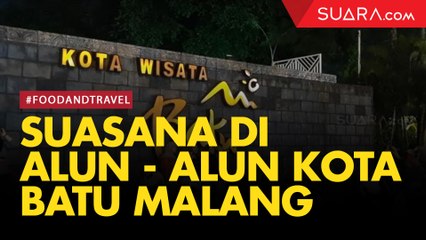 Meriah, Begini Suasana di Alun-alun Kota Wisata Batu Malang
