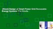 [Read] Design of Smart Power Grid Renewable Energy Systems  For Kindle