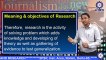 BAJMC || DR. SHAMBHU SHARAN GUPTA || Meaning & Objectives of Research|| TIAS || TECNIA TV