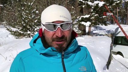 Sarıkamış dondu, kapı kilitleri buz tuttu