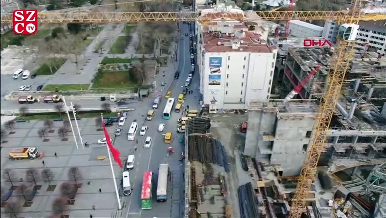 Yeni Atatürk Kültür Merkezi havadan böyle görüntülendi