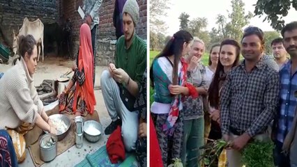 FB फ्रेंड से मिलने 46 सौ KM दूर राजस्थान के गांव सेगवा चली आई रूस की अनास्ता