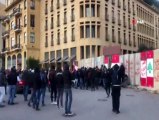 Lübnan'da yeni hükümet oturumuna protesto