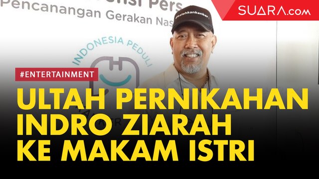 Indro Warkop Ziarah ke Makam Istri di Ulang Tahun Pernikahan ke-39