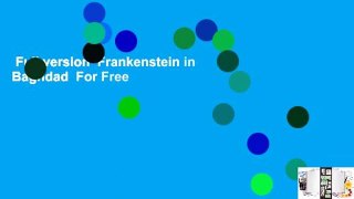 Full version  Frankenstein in Baghdad  For Free