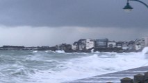 Tempête Ciara. Ça tapait fort mardi à Saint-Malo