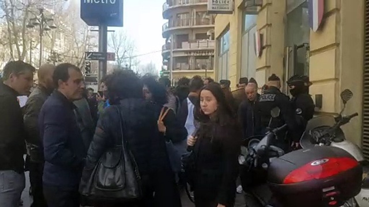Marseille. Rassemblement suite a l'arrestation d'un élève du lycée Thiers