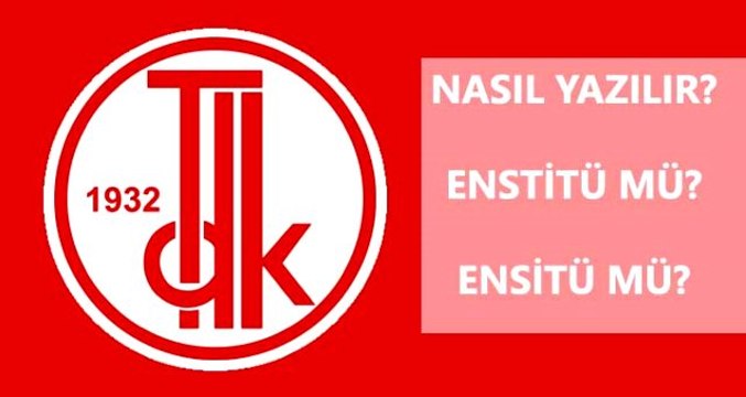 Enstitü nasıl yazılır? Enstitü mü, ensitü mü? Enstitü ne demek?
