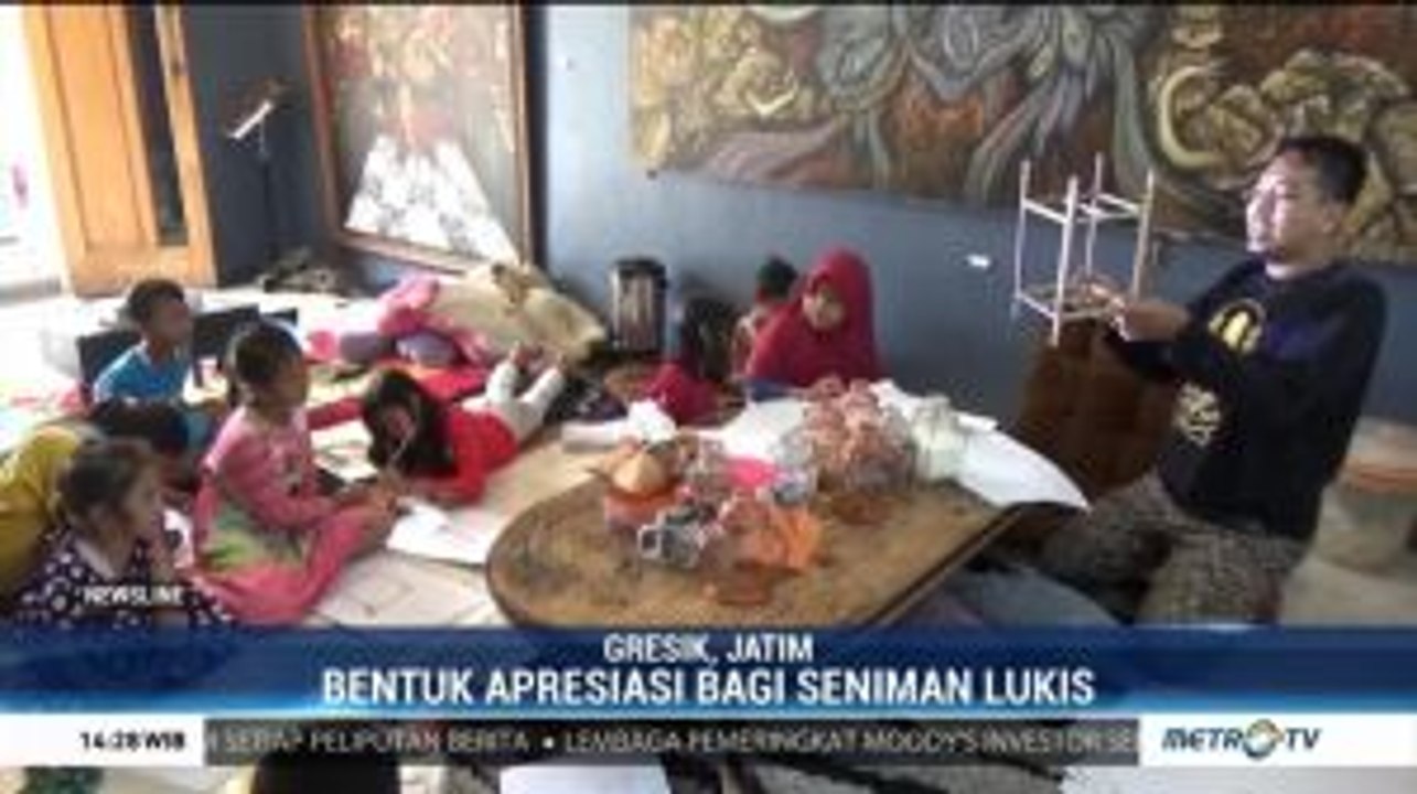 Pemuda Ini Rela Ubah Rumahnya Jadi Galeri Seni dan Beri Kursus Lukis Gratis