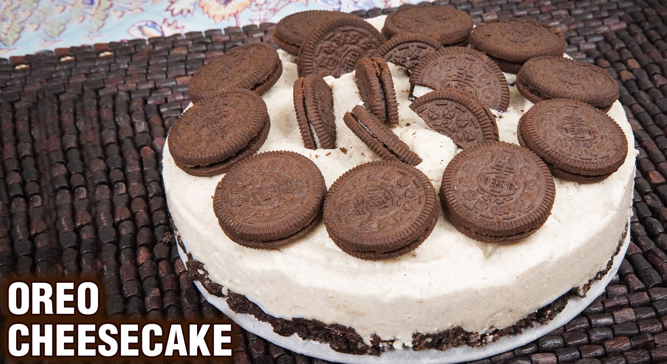 No Bake Oreo Cheese Cake | How To Make Cheesecake Without Oven | Valentine's Day Special Cake Recipe