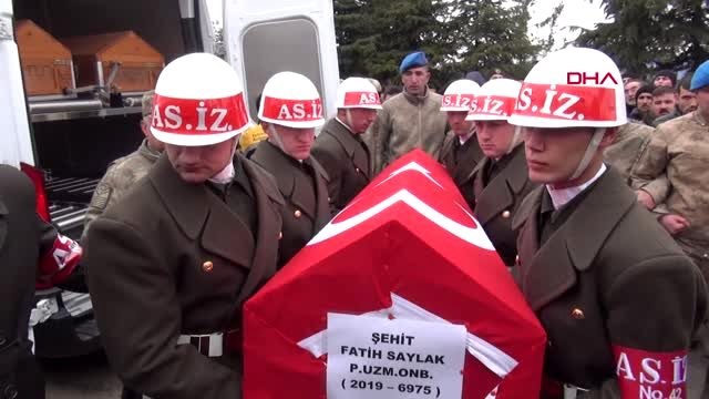 Kahramanmaraş şehit uzman onbaşı fatih saylak, son yolculuğuna uğurlandı
