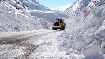 Van valisi bilmez çatak karayoluna düşen çığ bölgesinde incelemelerde bulundu-2