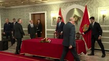 Bakan Çavuşoğlu Karadağ'da - Türkiye-Karadağ Anlaşmaları imza töreni - PODGORİCA