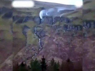 Şelale ters yöne aktı