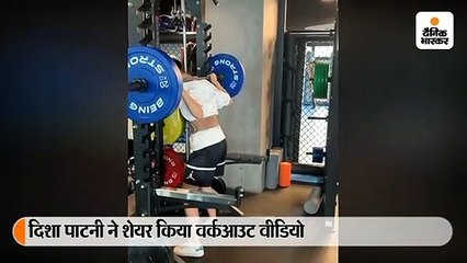 दिशा पाटनी का इंटेंस वर्कआउट