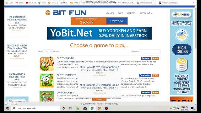 BTC LTC DOGE BCH ETH high paying faucets