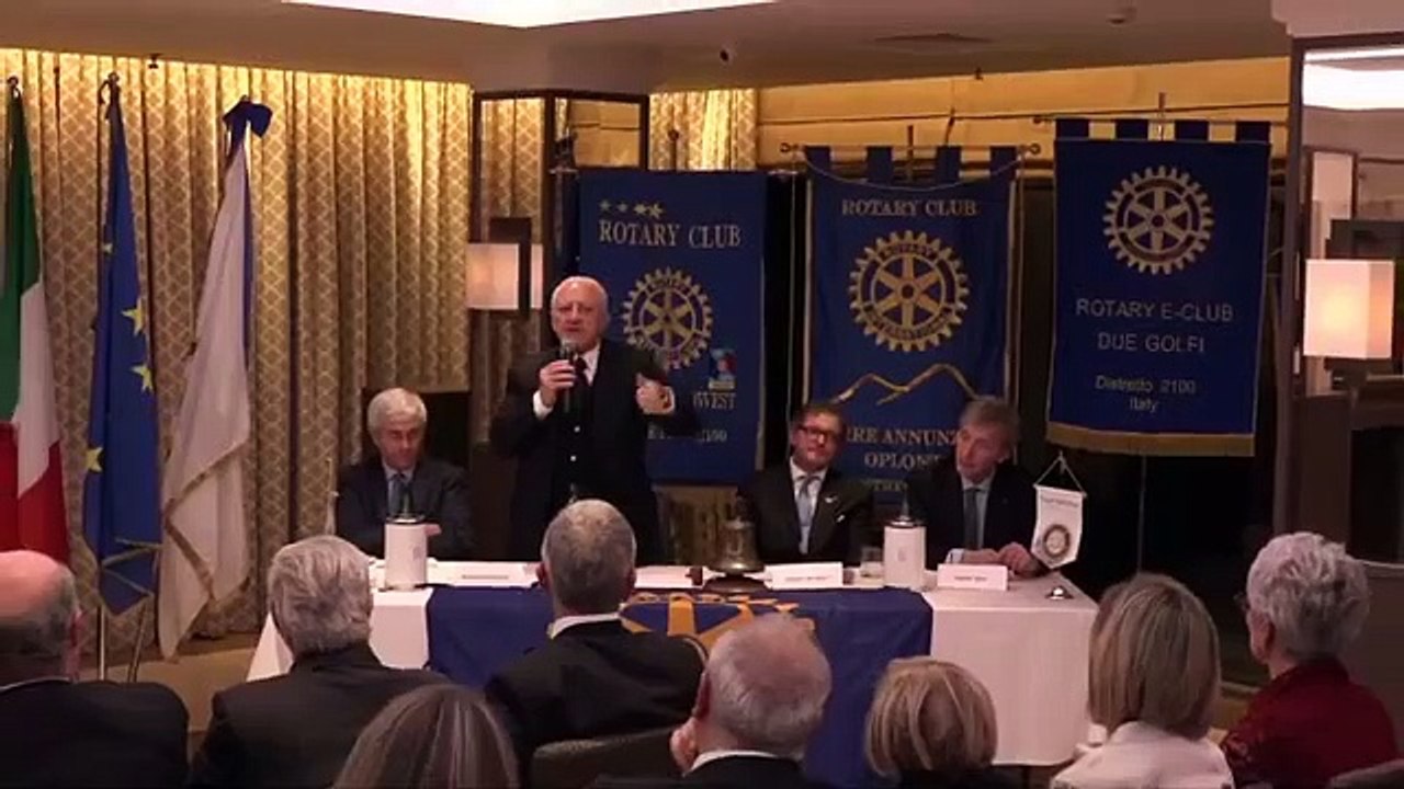 De Luca - Incontro con il Rotary Club Napoli Sud Ovest (10.02.20)