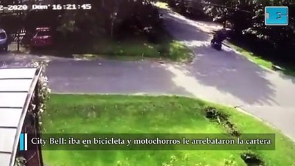 Motochorros en City Bell a plena luz del día