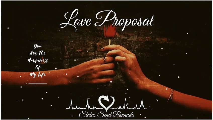 Love Proposal Whatsapp Status Tamil - video Dailymotion